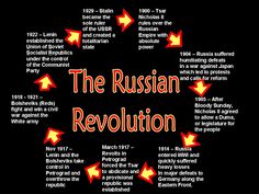 the russian revolution is depicted in red and black with arrows pointing to different locations around it