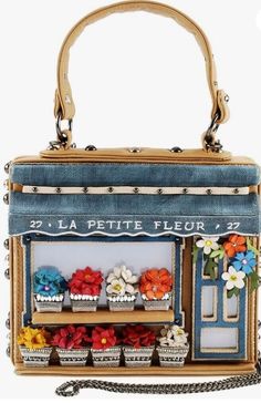 * MARY FRANCES La Petite Fleur Embellished Flower Shop Top Handle RARE BAG! | eBay Hand Bags Ideas, Mary Frances Purses, Funky Purses, Mary Frances Bags, Mary Frances Handbags, Sacs Design, Bags Ideas, Trending Ideas, Unique Handbags