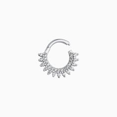 Elevate your style with our Gorgeous Sparkling Septum Clicker. Made of durable stainless steel, this versatile accessory can be used as both an earring or nose ring. Make a statement with its eye-catching design while adding a touch of elegance to any look. Upgrade your accessories game today! Detail： -Material: gold plated with internal stainless steel or stainless steel. Cubic Zirconia -Internal diameter: 8mm | 0.31" -Gauge: 16g | 1.2mm -Include: single item -Clicker/ daith/ septum * Get inspi Internally Threaded Stainless Steel Jewelry, Elegant Internally Threaded Silver Septum Ring, Elegant Hypoallergenic Metal Piercings, Elegant Silver Hypoallergenic Septum Ring, Silver Internally Threaded Hoop Body Jewelry, Elegant Silver Septum Ring, Silver Stainless Steel Body Jewelry, Silver Internally Threaded Teardrop Piercings, Single Round Metal Cartilage Earring