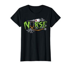 a black t - shirt with the words nurse on it