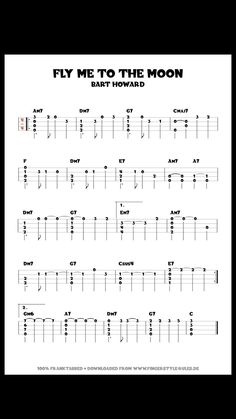 the fly me to the moon guitar tab