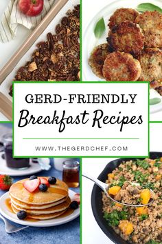 Breakfast is the most important meal for those diagnosed with GERD. Here are several healthy, delicious, low-acid breakfast recipes. These healthy breakfast recipes are perfect for everyday meals or hosting a brunch party. You will definitely want to try... #thegerdlife #acidrefluxrecipes #gerddietapprovedbreakfastrecipes #healthybreakfastrecipes #lowcalorybreakfast #digestionhealth #digestionhelp Acid Reflux Diet Plan, Reflux Diet Recipes, Croissants Breakfast, Chef Aesthetic, Gerd Diet Recipes, Gerd Friendly Recipes, Acid Reflux Friendly Recipes, Chef Breakfast, Acid Reflux Diet Meals