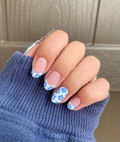 Lake Nails, Summer Flower Nails, Fingernail Ideas, Biab Nails, 2024 Nails, Hello Nails, Nail Time, Gelish Nails