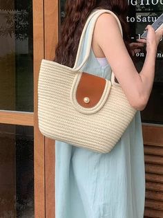 40723924844615 Soft Pattern, Handbags Fashion, Fashion Female, Casual Tote, Woman Beach, Types Of Bag, Female Travel, Large Bags, Shoulder Handbags