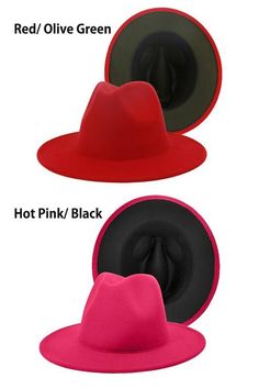 color bottom fedora hat-Accessory:Hat-Suzie Q-Black/Hot Pink-99XBYMB112-2-RK Collections Boutique Suzie Q, Womens Fedora Hat, Jazz Hat, Womens Fedora, Fedora Hats, Black Camel, Fall Style, Fedora Hat, Hat Sizes