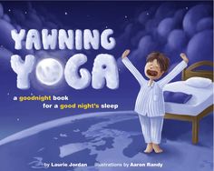 the book cover for yawning yoga