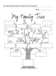 a family tree with the words my family tree written in black and white on it