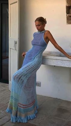 Stile Kendall Jenner, Long Knitted Dress, Denim On Denim, Looks Party, Looks Street Style, Cooler Look, Mode Inspo, Mode Inspiration, Looks Vintage