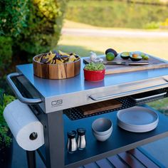 Park your Char-Broil® Entertainer Cart between the grill and the cooler and you’ve got the ideal serving station. Stock it up with paper towels & plates, plastic cups & utensils and a trash bag before your guests arrive. You’ll have everything you need without having to keep running back inside. Use it for food prep, beverage service or as a place to set your tabletop grill. When the party’s over, don’t hide this beauty in the garage. Bring your Entertainer Cart inside to use as a kitchen island or microwave stand. Char-Broil Black Steel Grill Cart Stainless Steel | 23251111 Tabletop Grill, Serving Station, Grill Stand, Grill Cart, Microwave Stand, Steel Grill, Keep Running, Trash Bag, Food Prep