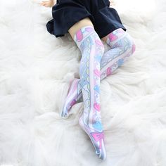 Color: WhiteMaterial: Velvet Size Length(cm)(inch) Leg circumference(cm)(inch) One Size 61/24.01 20-44/7.87-17.32 Cute Fitted Knee-high Hosiery, Cute Fitted Knee-high Stockings, Cute Fitted Knee-high Socks, Cute Fitted Knee-high Legwear, Cute Stretch Knee-high Stockings, Harajuku Style Stretch Knee-high Stockings, White Thigh High Socks For Summer, White Thigh-high Socks For Summer, Cute White Thigh High Stockings