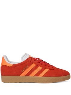 Adidas Gazelle "Orange/Red" low-top Sneakers - Farfetch University Red Adidas Lace-up Sneakers, Red Adidas Low-top Sneakers, Red Low-top Adidas Sneakers, Lace-up Adidas Sneakers In University Red, Orange Adidas Logo Sneakers For Streetwear, Orange Adidas Sneakers For Streetwear, Red Lace-up Adidas Logo Sneakers, Orange Suede Lace-up Sneakers, Sporty Orange Adidas Sneakers