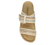 Bjorndal Anna Marie Women s Footbed Sandal Kick back in the Anna Marie women s footbed Sandal from Bjorndal. With a raffia upper featuring an adjustable buckle strap for a custom fit, this Slip-On Sandal pairs well with jeans or a casual dress. The footbed & cork midsole cradle your foot, while the durable outsole provides excellent traction wherever you go. Raffia upper Slip-On Lightly Cushioned footbedCork midsoleTraction outsole Adjustable Beige Comfortable Footbed Sandals, Beige Footbed Sandals With Adjustable Strap, Adjustable Beige Footbed Sandals With Textured Footbed, Beige Adjustable Strap Footbed Sandals, Slip-on Sandals With Cork-bed Midsoles For Beach, Beach Slip-on Sandals With Cork-bed Midsoles, Beige Sandals With Cork-bed Midsoles, Beige Synthetic Sandals With Cork-bed Midsoles, Beige Buckle Closure Slip-on Footbed Sandals