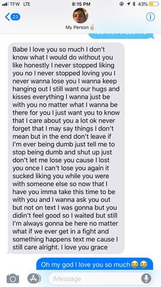 the text message was sent to someone who is not in love with her boyfriend, and he