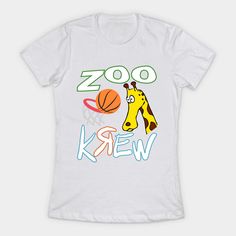 The Zoo Krew Basketball Squad Warmup Jersey is a cool, fun and playful crew style design. It comes in different colorways for fans of the design to choose from. Choose your favorite colorway! All of em' would be super dope for basketball lovers and sneakerheads to add to their collection. You can ball up in or swag it out casually as a Zoo Krew player. -- Choose from our vast selection of Crewneck and V-Neck T-Shirts to match with your favorite design to make the perfect custom graphic T-Shirt.… Novelty Letter Print Tops For Streetwear, Novelty Crew Neck Top With Screen Print, Novelty Fan Merchandise T-shirt With Letter Print, White Logo Print Tops In Ring-spun Cotton, Playful Cotton T-shirt For Streetwear, Fun Short Sleeve T-shirt For Streetwear, Novelty Short Sleeve T-shirt For Fan Merchandise, Funny Short Sleeve Sports T-shirt, Funny Sublimation Print Crew Neck Top