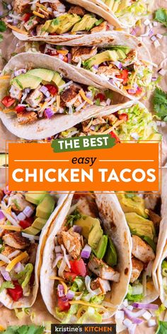 the best easy chicken tacos