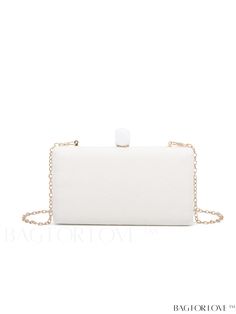 BagForLove - Compact Crossbody Bag with Elegant Metal Chain Strap Product Description Color White Bag Size Mini Pattern Type Plain Type Square Bag Material PU Size Chart INCH CM Bag Height Bag Length Bag Width 5.5 inch 7.9 inch 1.6 inch Bag Height Bag Length Bag Width 14 cm 20 cm 4 cm Details Pictures Similar Products h2 { text-align: center; } /* æ¢è¡ */ li{ white-space: normal; word-break: break-all; word-wrap: break-word; } .red-box { width: 100%; display: flex; flex-direction: row; flex-wrap: wrap; justify-content: center; } .red-box > div { width: 190px; height: 250px; margin: 10px; } .red-box > div > a > img { width: 190px; height: 250px; } .size-box { width: 100%; margin: auto; white-space: nowrap; } .table { border-collapse: collapse; border-spacing: 0; width: 100%; table-layout: White Chain Bag For Formal Occasions, Formal White Chain Bag, White Evening Bags With Chain Strap, White Party Bag With Chain, Elegant White Bag With Chain Strap, White Formal Bag With Chain Strap, White Party Clutch Crossbody, White Chain Strap Shoulder Evening Bag, White Mobile Phone Evening Bag