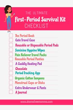 Teen Period Kit, Period Hygiene, Period Tracking App, Period Health, Track Period