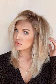 Medium Blonde Hairstyles, Long Bobs, Mom Hairstyles, Blonde Hair Looks