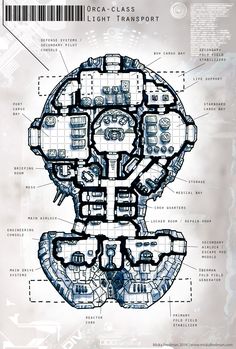 a blueprinted diagram of the inside of a building