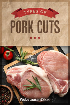 Pork with herbs and spices with text "types of pork cuts" Pork Ribs On The Grill, Pork Chops On The Grill, Bbq Inspiration, Ribs On The Grill, 4th Of July Bbq, Smoked Ribs, Ribs On Grill, Meat Cuts