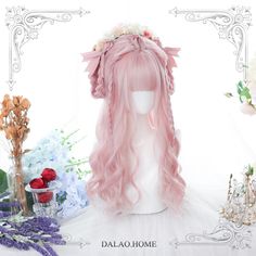 Hair Length: 55-60cm.Attention: This price includes a wig only, the accessory and the hairstyling are not included. Irl References, Curly Synthetic Wig, Bday Wishlist, Hair Inspiration Short, Hair Tattoos, Princess Hairstyles