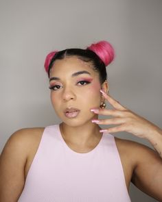 Don't want to go scary this year? This dolled up pink glam look is for you. Pink Glam, Glam Look