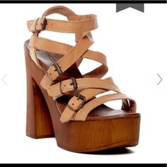 Nwt .. Tan Color Musse & Cloud Platform Heels Sold Out On Nordstrom Very Comfortable And Stylish Size 41 Cloud Shoes, Platform Wedges Shoes, Cloud Platform, Leather Platform Sandals, Platform Heels Chunky, Wooden Heel, Black Leather Shoes, Platform Heel, Platform Sneaker