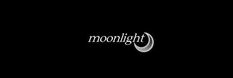 the moon is lit up in the dark night sky with the word moonlight on it