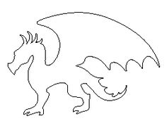 a drawing of a dragon on a white background