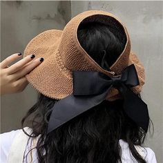 Questions? Leave A Comment Below! Straw Visor, Summer Straw Hat, Ponytail Bun, Sun Visor Hat, Ear Warmer Headband, Wide Brim Sun Hat, Visor Hat, Fashion Guide, Sun Hats For Women