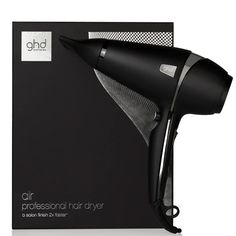 Achieve enviable bounce and body in record time* with the ghd air® professional hairdryer. The powerful 2,100W motor and patented removable air filter deliver a high-pressure airflow for super-quick drying from root to tip. Encouraging sleeker, shiner hair, the tool is equipped with advanced ionic technology that helps to minimise the appearance of flyaway’s for a smooth finish.  Featuring a range of customisable power and temperature settings, paired with a precision concentrator nozzle, you can personalise your blow-dry to suit your hair's individual needs. Plus, the cool shot button helps to lock in your desired style with a refreshing blast of cold air, ensuring a long-lasting finish. The high-performance tool features an ergonomic design that is suitable for both left and right-handed Ghd Hair Dryer, Salon Hair Dryer, Ghd Hair, Performance Hairstyles, Professional Strengths, Professional Hair Dryer, Salon Style, Fun Shots, Blow Dryer