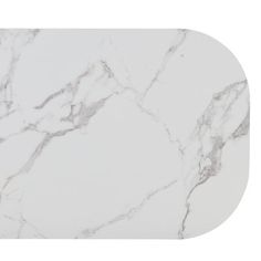 a white marble table top with grey veining