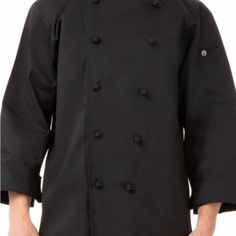 Black Chefs Coat , Never Worn ,Excellent Condition . Professional Black Winter Outerwear, Professional Long Sleeve Black Outerwear, Professional Black Long-sleeve Outerwear, Professional Black Long Sleeve Outerwear, Chefs Coat, Chef Work, Chef Coat, Chef, Man Shop