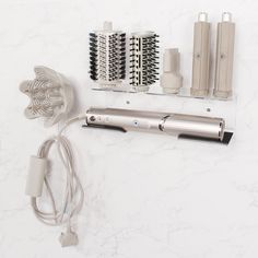 PRICES MAY VARY. 【All-In-One Wall Mount Holder】- Made of acrylic, light weight, compatible with Shark FlexStyle air styling & drying system, can hold a full set of attachments. 【Store 5 Attachments】-5 precise slots hold all your Curlers, brushes and Nozzle, one special slots securely hold diffuser compatible with FlexStyle. 【Silicone Pads】- Silicone covers protects the FlexStyle Styler from scratches and slide. 【Cord Organizer Hook】- Hook to hang power cords neatly, keep your Hair tool set tidy. Shark Flexstyle, Wall Mounted Organizer, Hair Tool Set, Dyson Hair Dryer, Hair Tool, Cord Organizer, Bathroom Tray, Acrylic Light, Accessories Holder