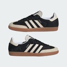 adidas SAMBA OG W - Black | Unisex Lifestyle | adidas US Adidas Samba Black And White, Moto Jacket Outfit, Sneaker Trend, Adidas Shoes Mens, Adidas Samba Og, Shoes Outfit Fashion, Samba Og, Adidas Shoes Women, Outfit Plan