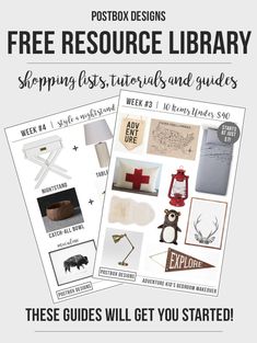 the postcard design for free resources library