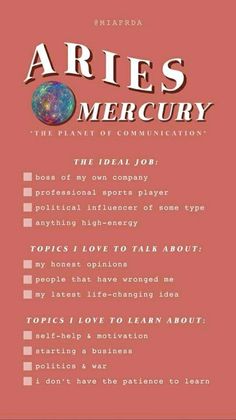 the poster for aris mercury, which is featured in an article on how to