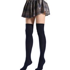 Material: Cotton / PolyesterItem Length: 60cmSize: M Striped Tube Socks, Nyc Boutiques, Over Knee Socks, Funny Christmas Gifts, Thigh High Socks, Pink And White Stripes, Striped Socks, Knee Socks, Knee High Socks