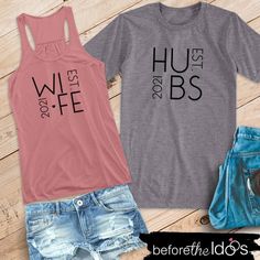 two t - shirts with the words custom expressions on them, one is pink and one is grey