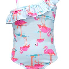 Size: 12m 3t 4t Care: Machine Wash Condition: Brand New With Tags Pink Swimwear For Summer Playtime, Pink Flamingo Print Swimwear For Spring, Pink Flamingo Print Swimwear For Poolside, Playful Blue Swimwear For Spring, Playful Light Blue Swimwear For Spring, Playful Light Blue Swimwear For Pool, Blue Sleeveless Fun Swimwear, Playful Light Blue Swimwear For Summer, Star Swimsuit