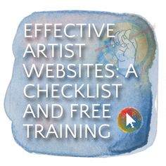 the words effective artist websites a checklist