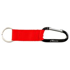 Alpinestars Snap Hook Keyfob - Red Strap Keychain, Carabiner Keychain, Red Sign, Ring Metal