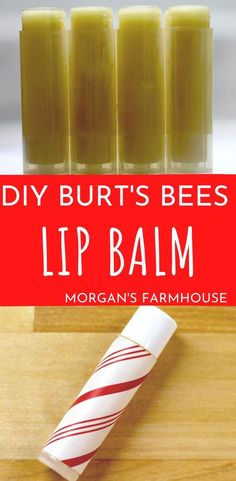 Do you love Burt’s Bees lip balm, but not the price tag? Try this homemade Burt’s Bees lip balm recipe. It’s made with all natural ingredients and can be customized to your liking. Essential Oil Lip Balm Recipe, Chapstick Diy, Beeswax Lip Balm Recipe, Bees Wax Lip Balm, Burts Bees Chapstick, Beeswax Diy, Burt's Bees Lip Balm, Essential Oil Lip Balm