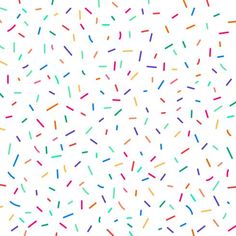 colorful sprinkles on a white background for wallpaper or wrapping paper design