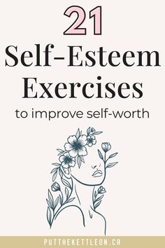 Looking to boost your self-esteem? Here are 21 self esteem building exercises you can try to overcome feelings of low self-worth. Includes worksheets and activities to work on self-esteem and confidence. Ideal for women, teens and girls. more in telegram How To Build Up Your Self Esteem, Build Your Self Esteem, Activities To Build Self Esteem, High Vibe Activities, Raise Self Esteem Tips, Self Help Topics, How To Work On Self Esteem, How To Feel Worth It, How To Boost Your Self Esteem