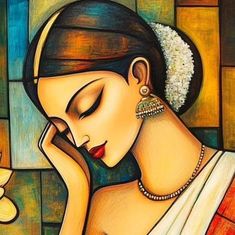 https://dijbi.com/6-hacks-that-will-turn-your-porch-into-a-summer-oasis/?utm_source=pinterest2&utm_medium=link&utm_campaign=ultraranked Indian Women Acrylic Painting, Easy Penting, Potrait Rangoli Ideas, Unique Portrait Art Drawings, Some Creative Ideas, Womanhood Painting, Gujarati Painting, Potrait Rangoli Designs, Beautiful Paintings Creative