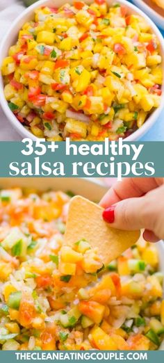 the healthy salsa recipe is ready to be eaten