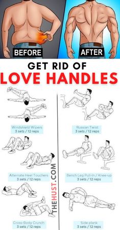 an image of how to get rid of love handles on the chest and lower back