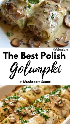 the best polish gourmet dish in mushroom sauce