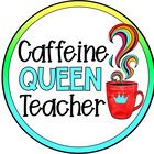 the logo for caffeine queen teacher